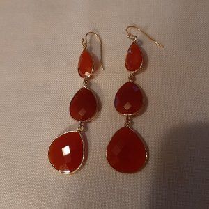 Carnelian Drop Earrings